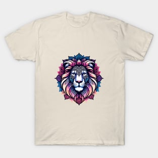 Mystical Lion Mandala T-Shirt